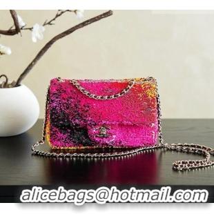 Buy Discount Chanel Mini Sequins Flap Bag CH091412 Rosy 2026