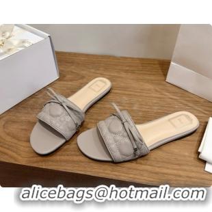 Sumptuous Dior Cannage Slide in Black Quilted Cannage Lambskin Grey 6091072 2026