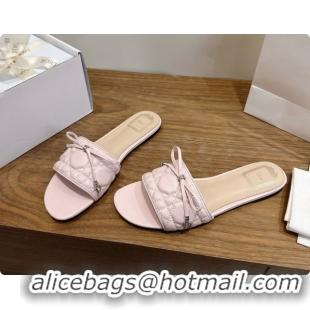 Good Quality Dior Cannage Slide in Black Quilted Cannage Lambskin Light Pink 6091102 2026