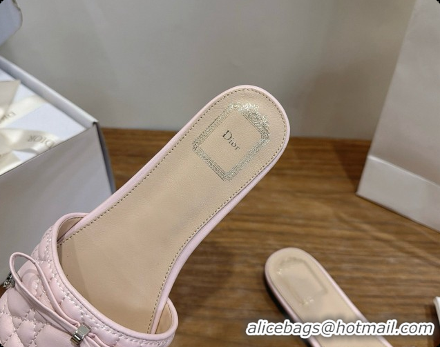 Good Quality Dior Cannage Slide in Black Quilted Cannage Lambskin Light Pink 6091102 2026