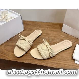 Buy Luxury Dior Cannage Slide in Black Quilted Cannage Lambskin Beige 6091103 2026