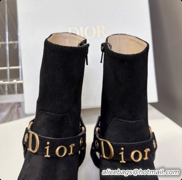 Super Quality Dior Bolt Ankle Boot in Suede Calfskin D091133 Black 2026