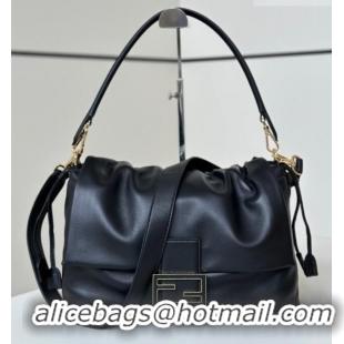 Grade Design Fendi Mamma Baguette Large Bag in Nappa Leather 8677L Black 2026