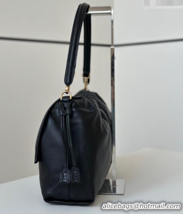 Grade Design Fendi Mamma Baguette Large Bag in Nappa Leather 8677L Black 2026
