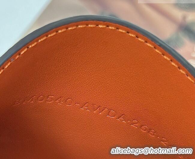 Good Quality Fendi Best Friends Forever Card Case in FF Fabric and Brown Leather Horse-Head F66816 2026