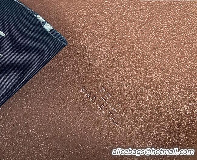 Shop Perfect Fendi Best Friends Forever Card Case in FF Fabric and Brown Leather Squirrel-Head F66816 2026