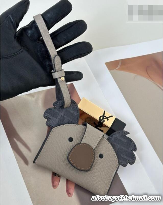 Promotional Fendi Best Friends Forever Card Case in FF Fabric and Grey Leather 66816 Koala 2026