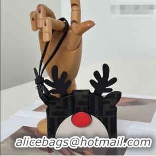 Low Cost Fendi Best Friends Forever Card Case in FF Fabric and Multicolor Leather 66816 Reindeer 2026