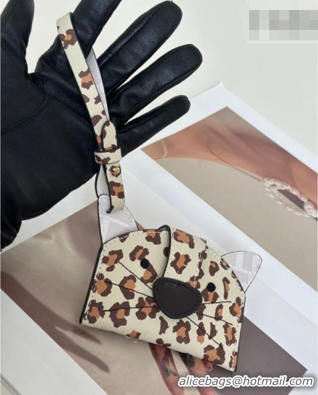 Reasonable Price Fendi Best Friends Forever Card Case in Printed Leather 66816 Leopard 2026