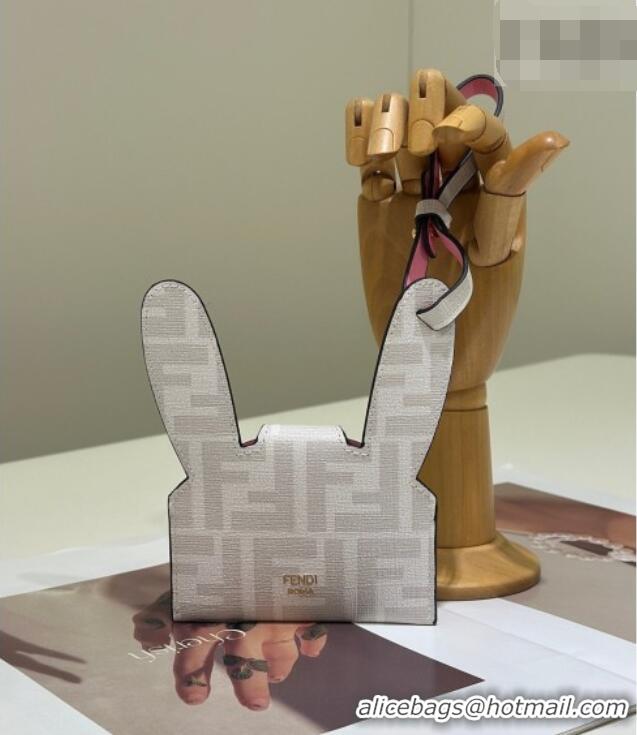 Pretty Style Fendi Best Friends Forever Card Case in FF Fabric and Pink Leather 66816 Rabbit 2026