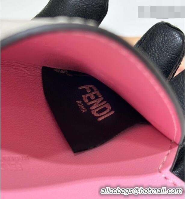 Pretty Style Fendi Best Friends Forever Card Case in FF Fabric and Pink Leather 66816 Rabbit 2026