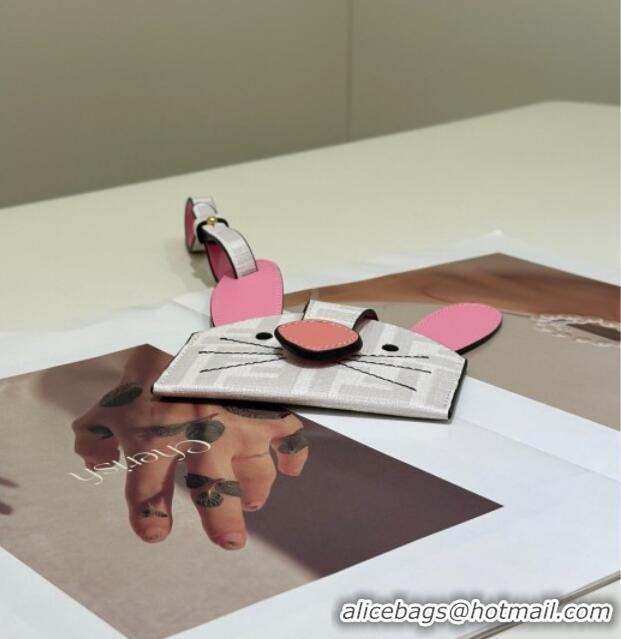 Pretty Style Fendi Best Friends Forever Card Case in FF Fabric and Pink Leather 66816 Rabbit 2026