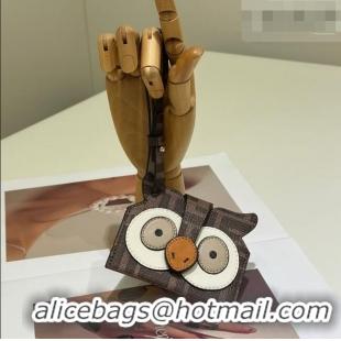 Famous Brand Fendi Best Friends Forever Card Case in FF Fabric and Multicolor Leather 66816 Owl 2026