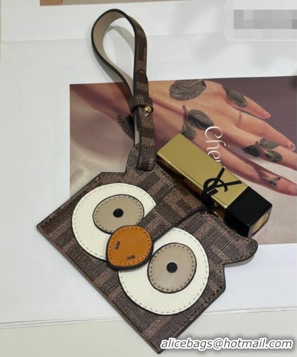 Famous Brand Fendi Best Friends Forever Card Case in FF Fabric and Multicolor Leather 66816 Owl 2026