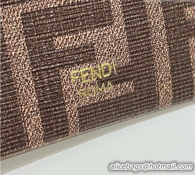 Famous Brand Fendi Best Friends Forever Card Case in FF Fabric and Multicolor Leather 66816 Owl 2026