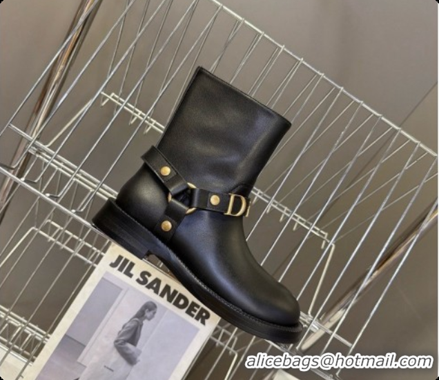 Most Popular Dior Bolt Ankle Boot in Calfskin D091135 Black 