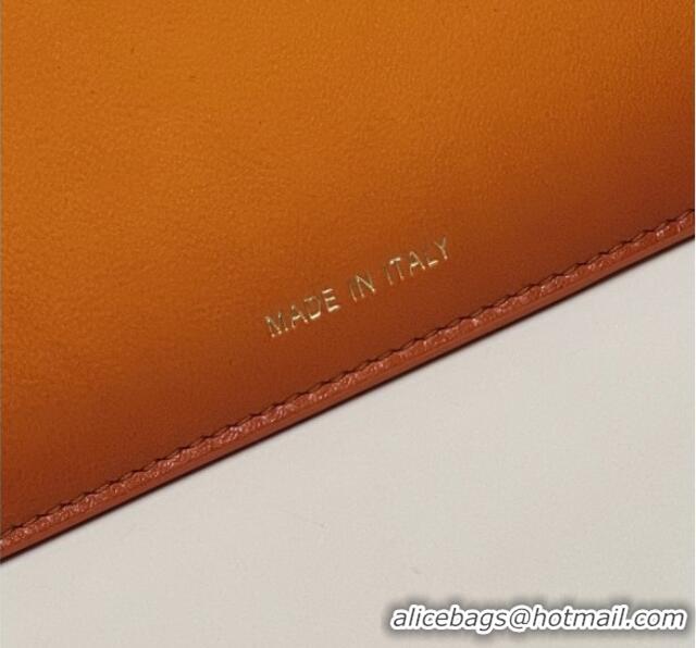 Popular Discount Fendi Peekaboo Iseeu Medium Bag in Calfskin Leather 70193L Orange 2026 Top