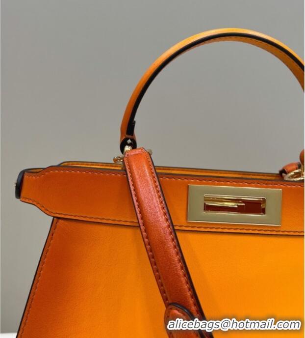 Popular Discount Fendi Peekaboo Iseeu Medium Bag in Calfskin Leather 70193L Orange 2026 Top
