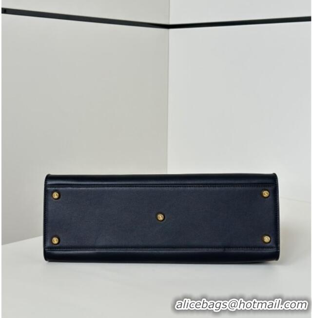 Big Discount Fendi Way Medium Leather and Chocolate Suede Bag 368 Black 2026 Top