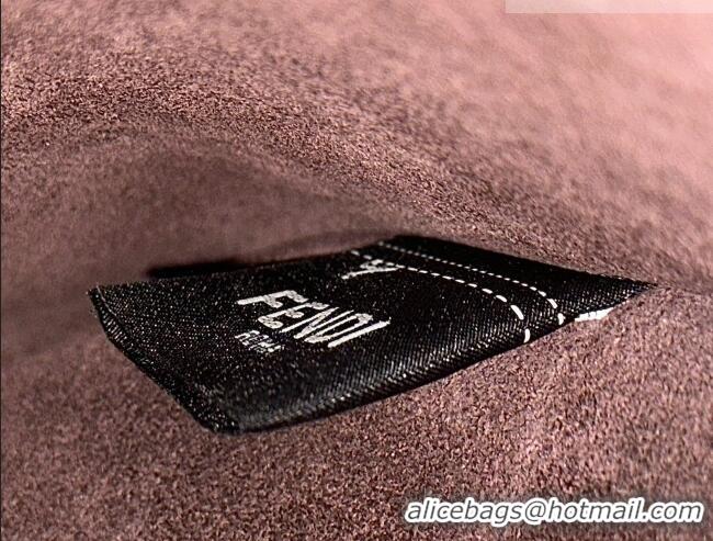 Big Discount Fendi Way Medium Leather and Chocolate Suede Bag 368 Black 2026 Top