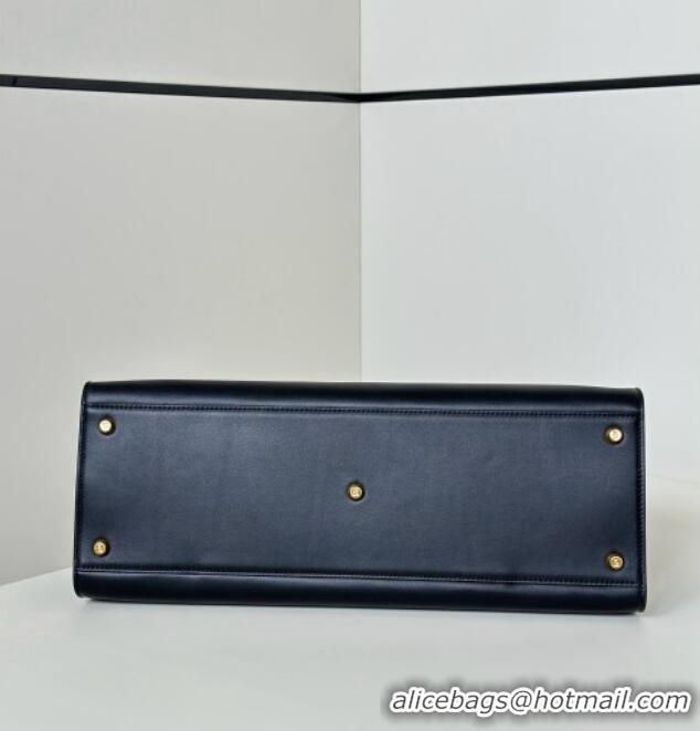 Best Discount Fendi Way Large Black Leather and Chocolate Suede Bag 369 2026 Top