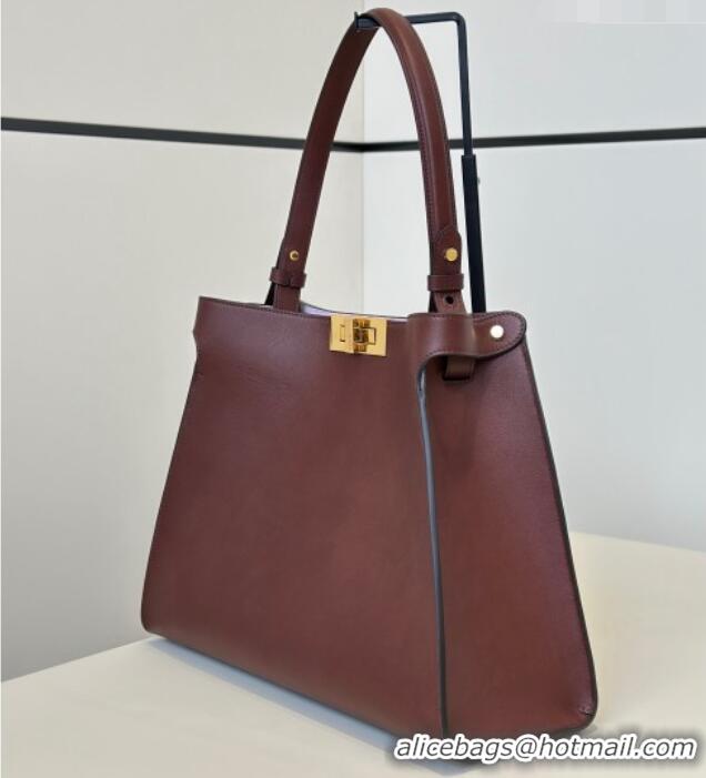 Buy Cheap Fendi Way Medium Dark Brown Leather and Violet Suede Bag 368 2026 Top