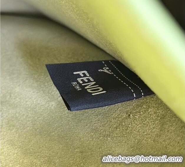 Best Product Fendi Way Large Light Brown Leather and Green Suede Bag 369 2026 Top
