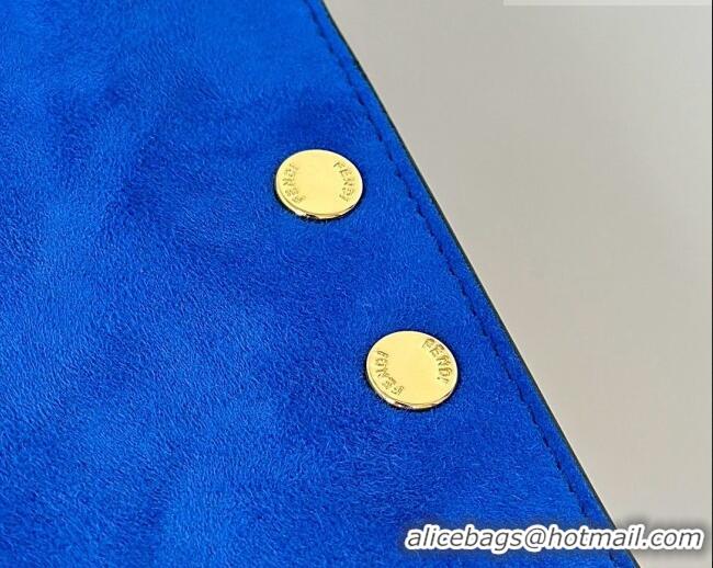 Grade Discount Fendi Way Medium Blue Suede Bag 368 2026 Top