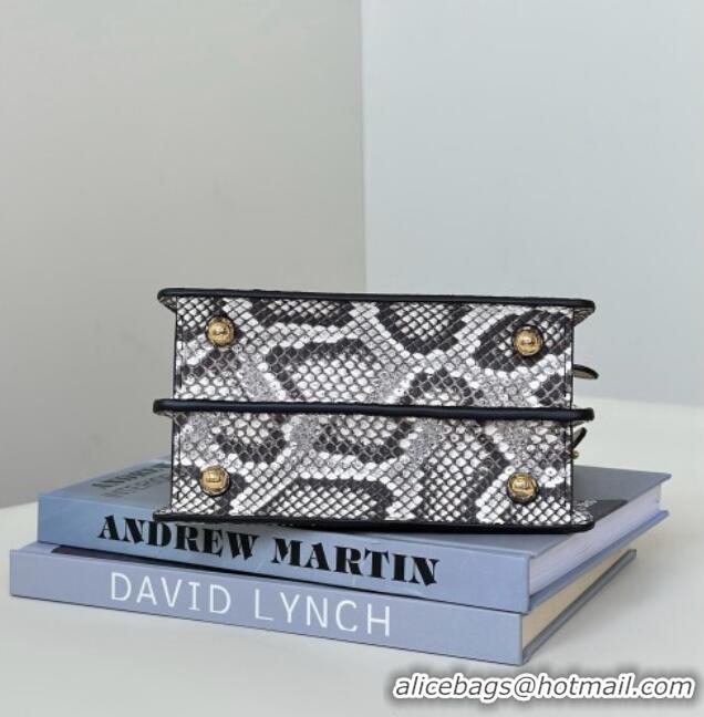 Famous Brand Fendi Peekaboo ISeeU Petite Bag in Python Leather 80062A Grey 2026 Top