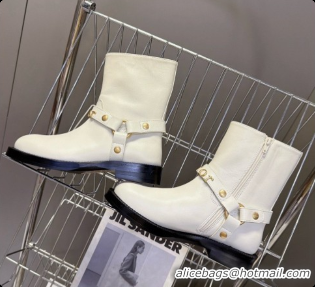 Top Quality Dior Bolt Ankle Boot in Calfskin D091136 White 2026