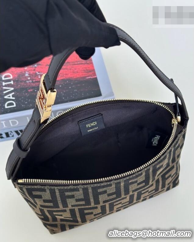 Grade Cheap Fendi Small Vanity Pouch Bag in FF Jacquard Fabric 8715 2026 Top
