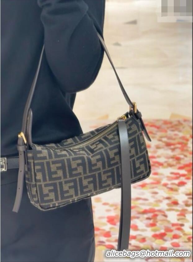 Crafted Inexpensive Fendi Small Zip Top Bag in FF Zucca Jacquard Fabric 8716 2026 Top