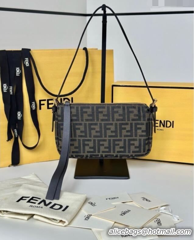 Crafted Inexpensive Fendi Small Zip Top Bag in FF Zucca Jacquard Fabric 8716 2026 Top