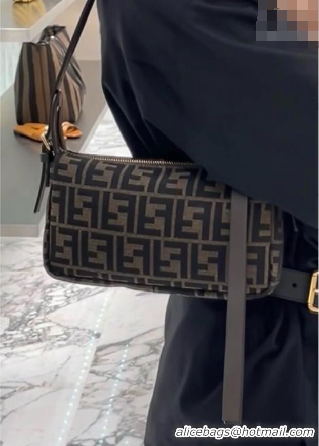 Crafted Inexpensive Fendi Small Zip Top Bag in FF Zucca Jacquard Fabric 8716 2026 Top