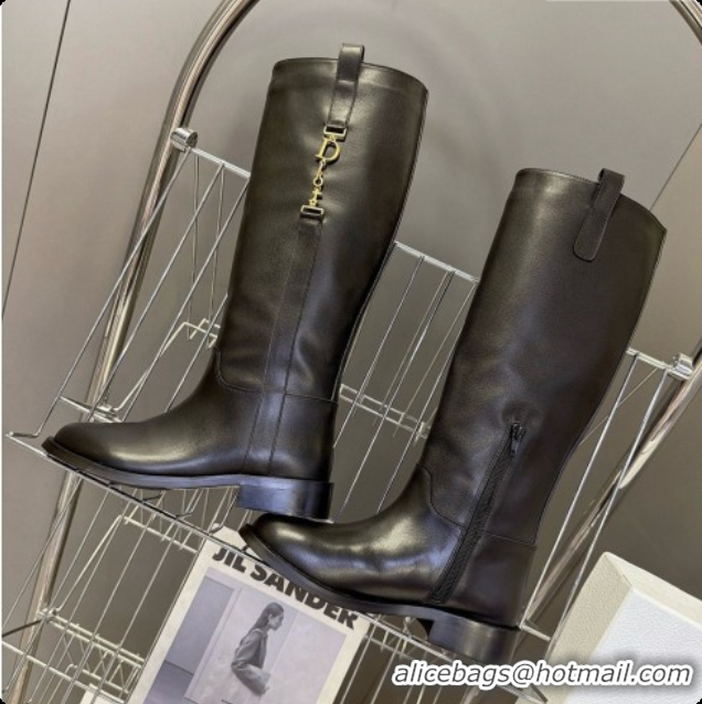 Perfect Dior Diorly Boot in Black Shiny Calfskin D091138 2026