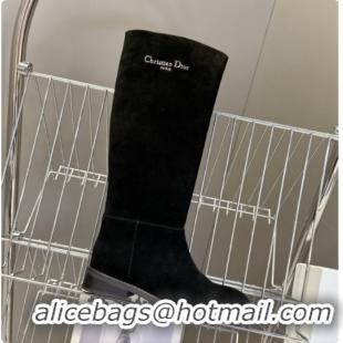 Affordable Price Dior D-Town Boot in Black Suede Calfskin D091145 2026