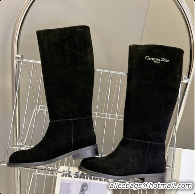 Affordable Price Dior D-Town Boot in Black Suede Calfskin D091145 2026