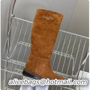 Best Quality Dior D-Town Boot in Brown Suede Calfskin D091146 2026