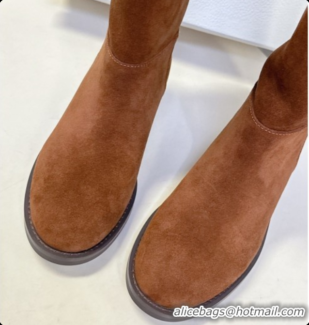 Best Quality Dior D-Town Boot in Brown Suede Calfskin D091146 2026