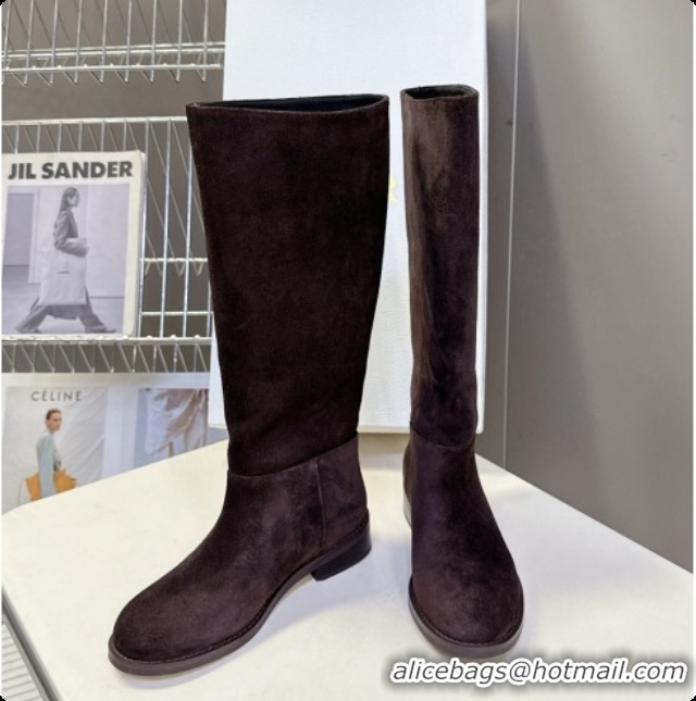Best Design Dior D-Town Boot in Dark Brown Suede Calfskin D091147 2026