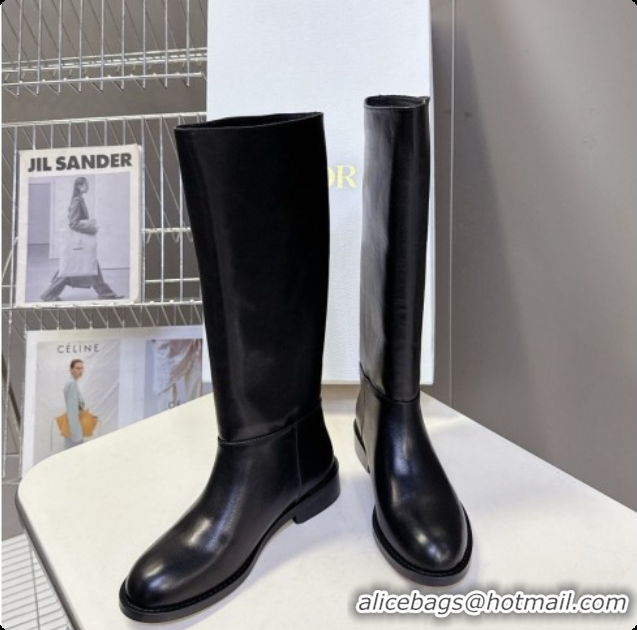 Reasonable Price Dior D-Town Boot in Black Supple Calfskin D091148 2026