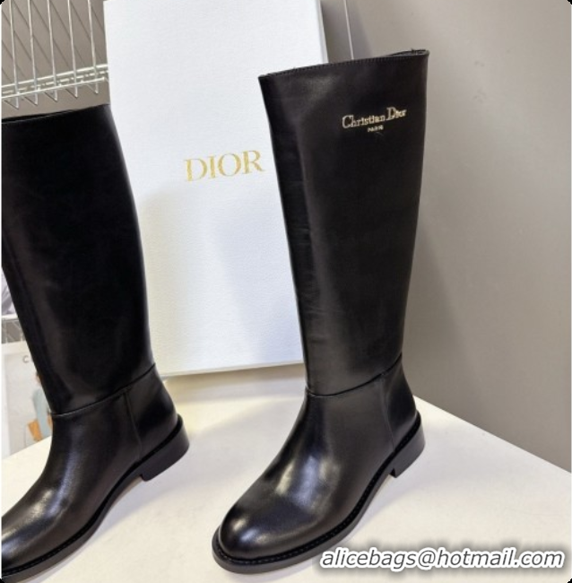 Reasonable Price Dior D-Town Boot in Black Supple Calfskin D091148 2026