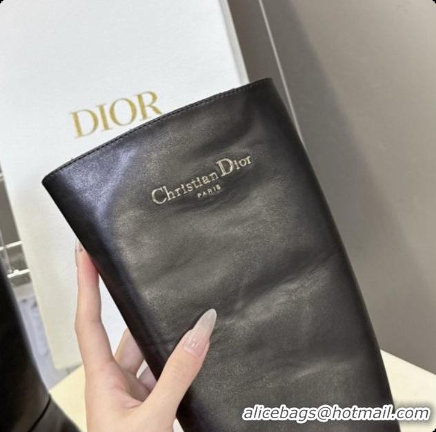 Reasonable Price Dior D-Town Boot in Black Supple Calfskin D091148 2026