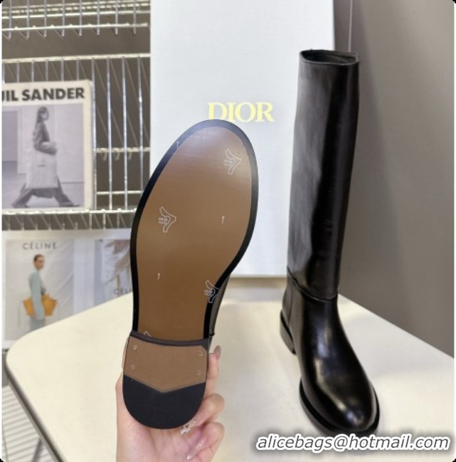 Reasonable Price Dior D-Town Boot in Black Supple Calfskin D091148 2026