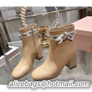 Classic Practical Dior J'Adior Heeled Ankle Boot in Black Leather D091149 Beige 2026