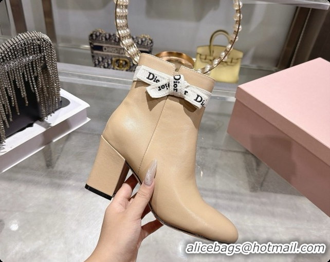 Classic Practical Dior J'Adior Heeled Ankle Boot in Black Leather D091149 Beige 2026
