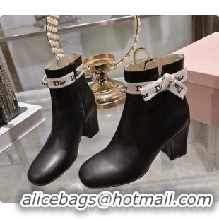 Dior J'Adior Heeled Ankle Boot in Black Leather D091151 Black 2026