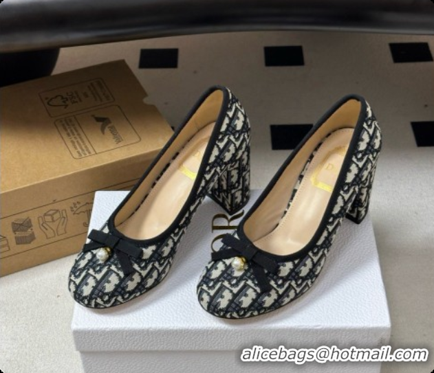 Unique Style Dior Ballet Pumps in Dior Oblique Motif 8cm Heel D091159 2026