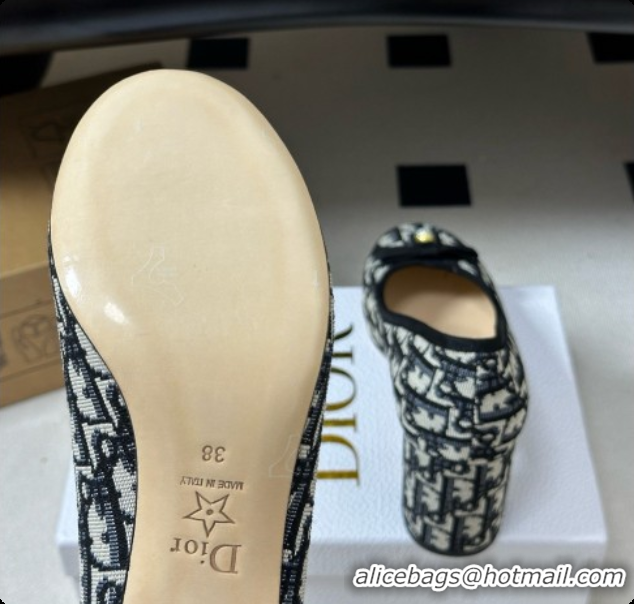 Unique Style Dior Ballet Pumps in Dior Oblique Motif 8cm Heel D091159 2026