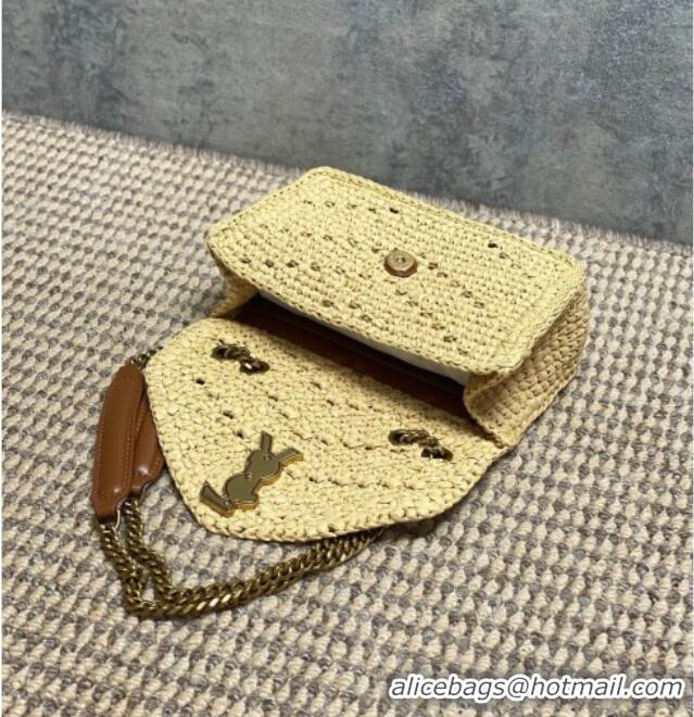 Grade Design Saint Laurent Loulou Mini Bag in Leather & Straw 821749 Beige 2026